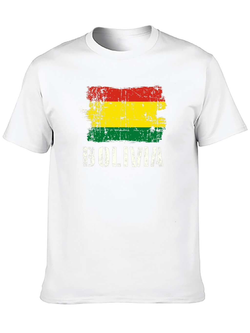Bolivia Flag T-Shirt - Distressed Graphic Tee