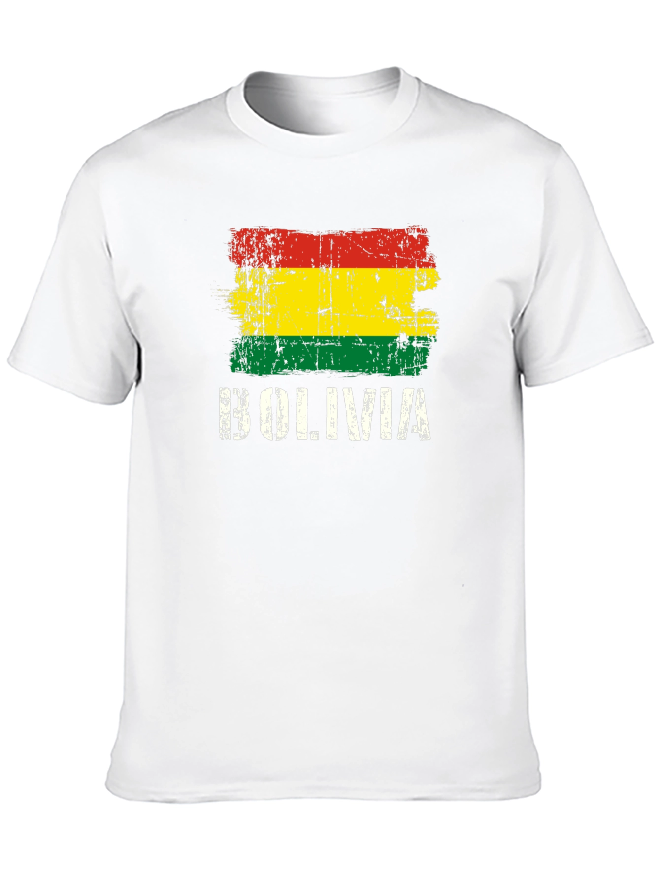 Bolivia Flag T-Shirt - Distressed Graphic Tee