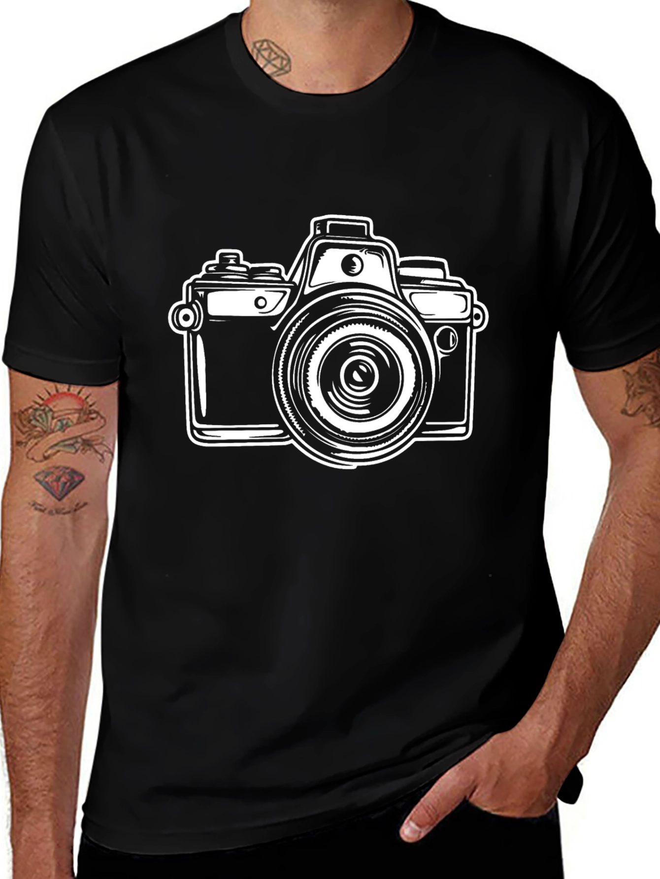 Camera Graphic Tee - Classic Photography T-Shirt