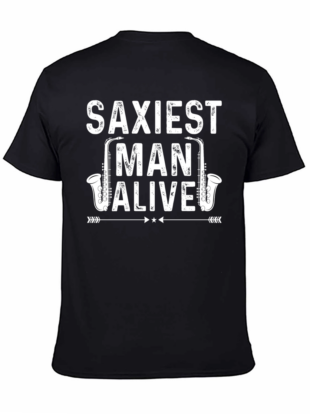 Saxiest Man Alive Graphic Tee - Black