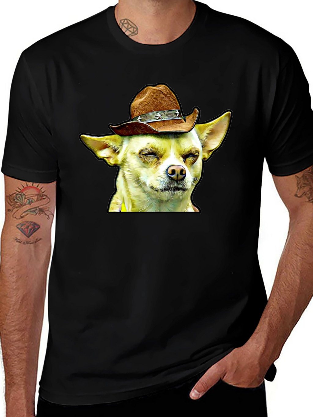 Cowboy Chihuahua Graphic Tee