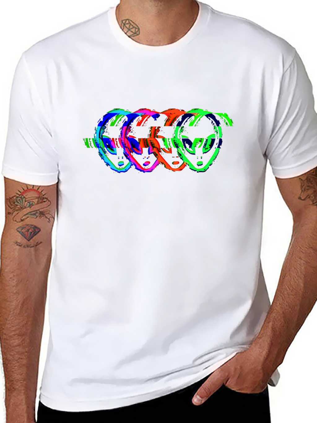 Retro Alien Head T-Shirt