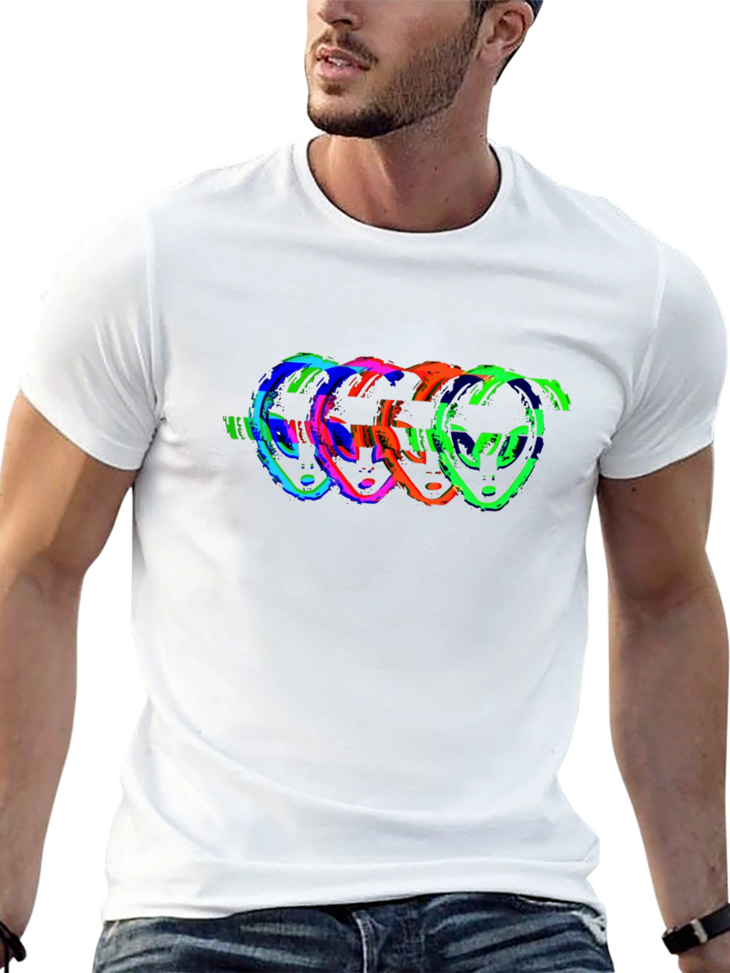 Retro Alien Head T-Shirt