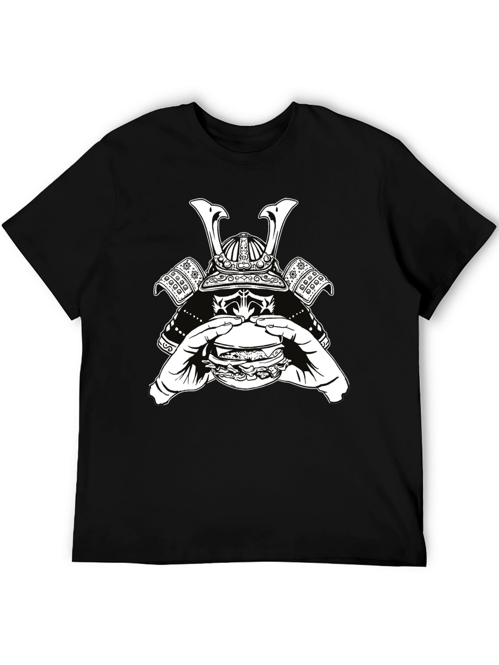 Samurai Burger Graphic Tee - Cool Black T-Shirt
