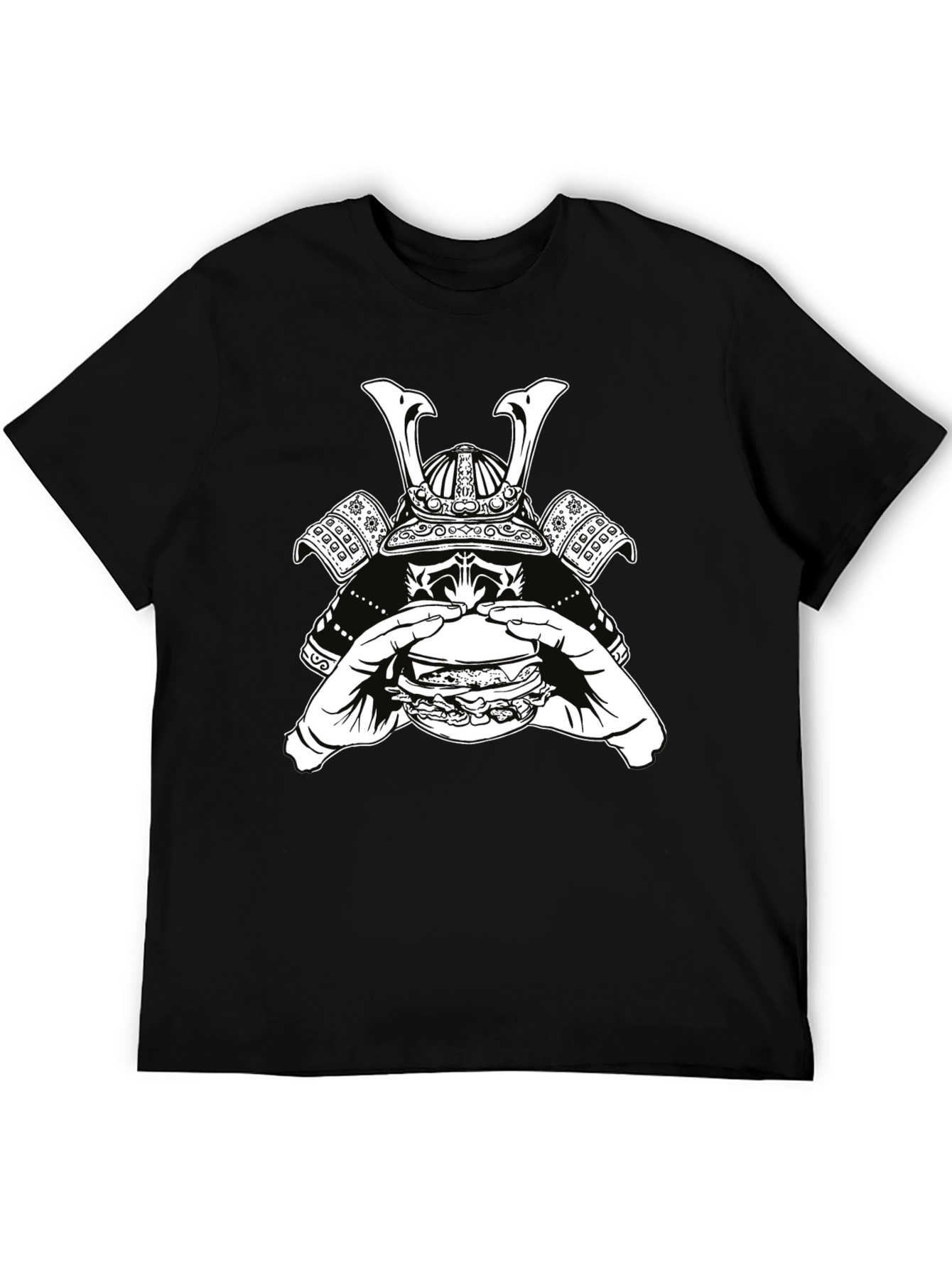 Samurai Burger Graphic Tee - Cool Black T-Shirt