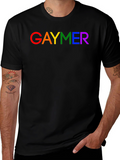 GAYMER Pride T-Shirt - Rainbow Text