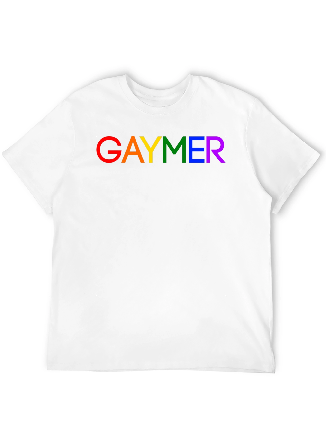 GAYMER Pride T-Shirt - Rainbow Text