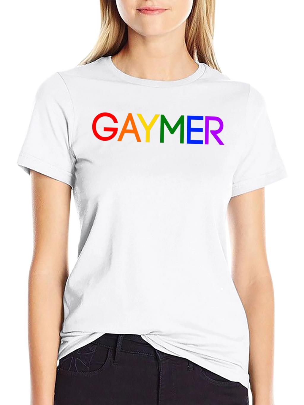 GAYMER Pride T-Shirt - Rainbow Text