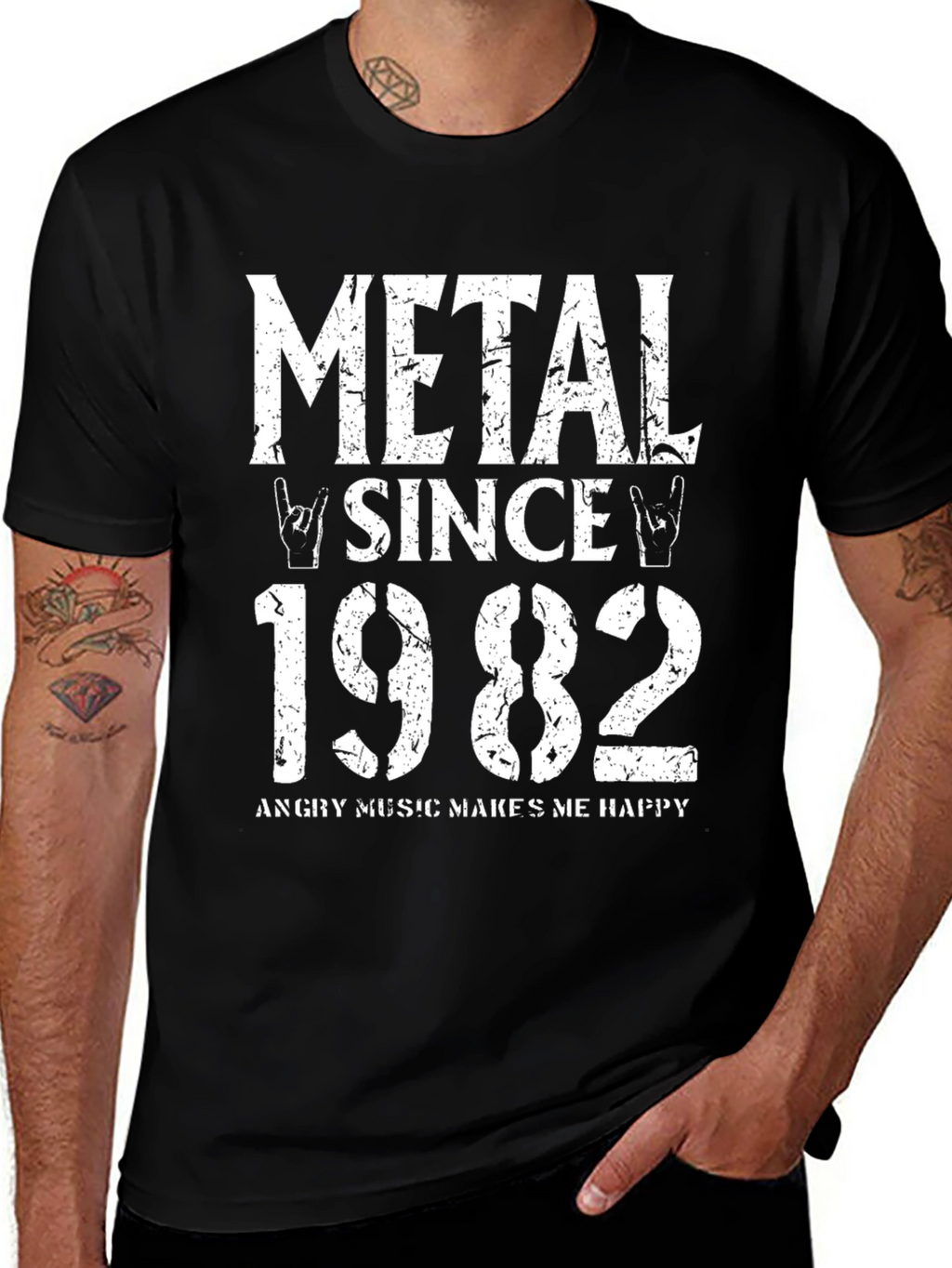 Metal Since 1982 T-Shirt Angry Music Tee