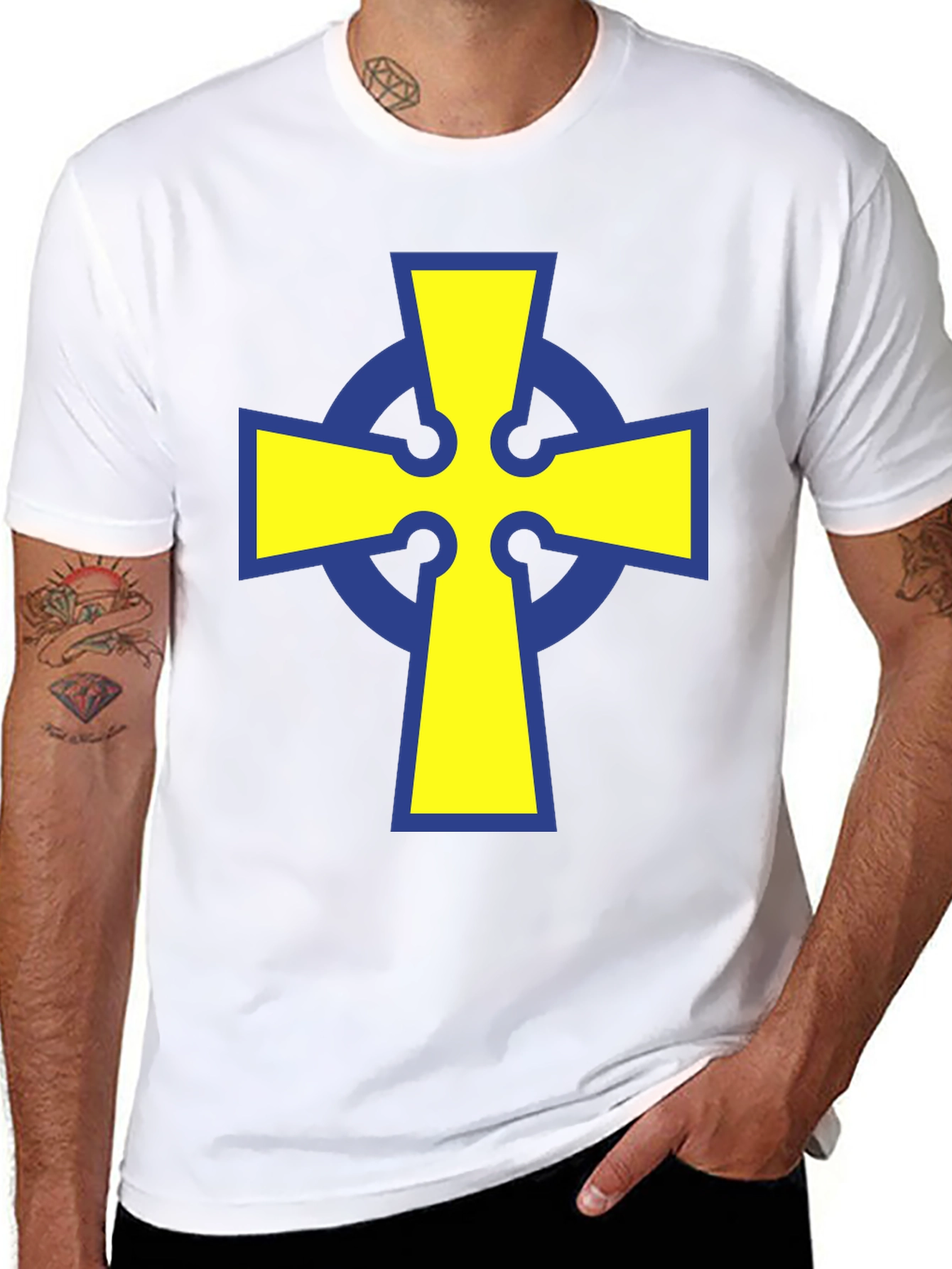 Celtic Cross Graphic T-Shirt