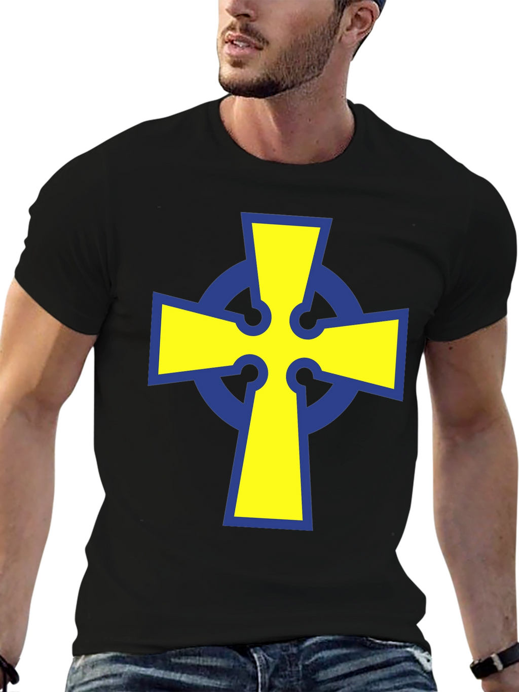 Celtic Cross Graphic T-Shirt