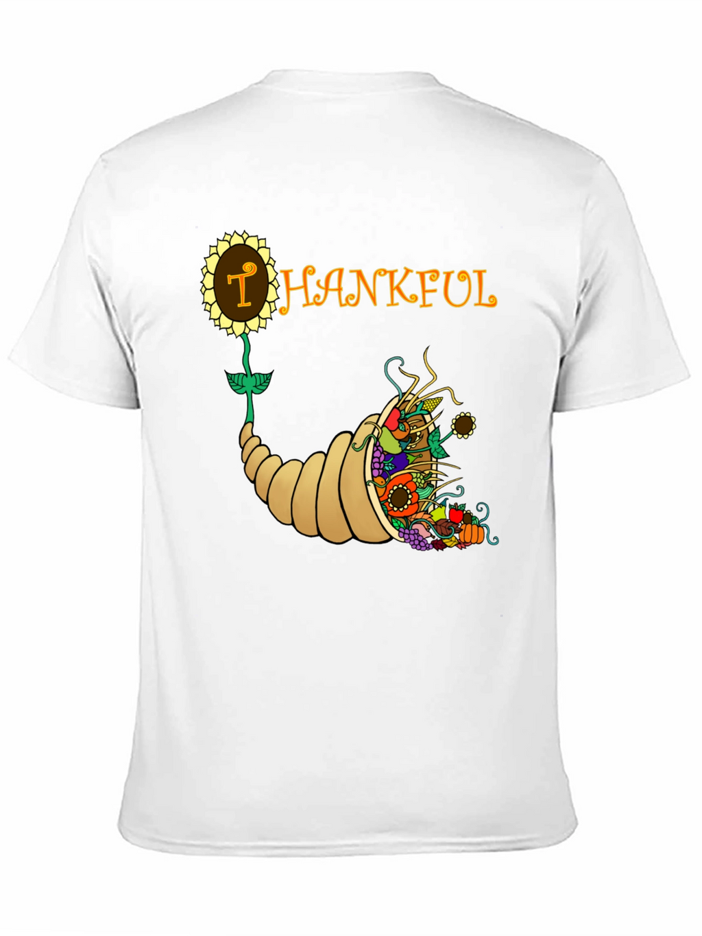 Thanksgiving Cornucopia Graphic T-Shirt