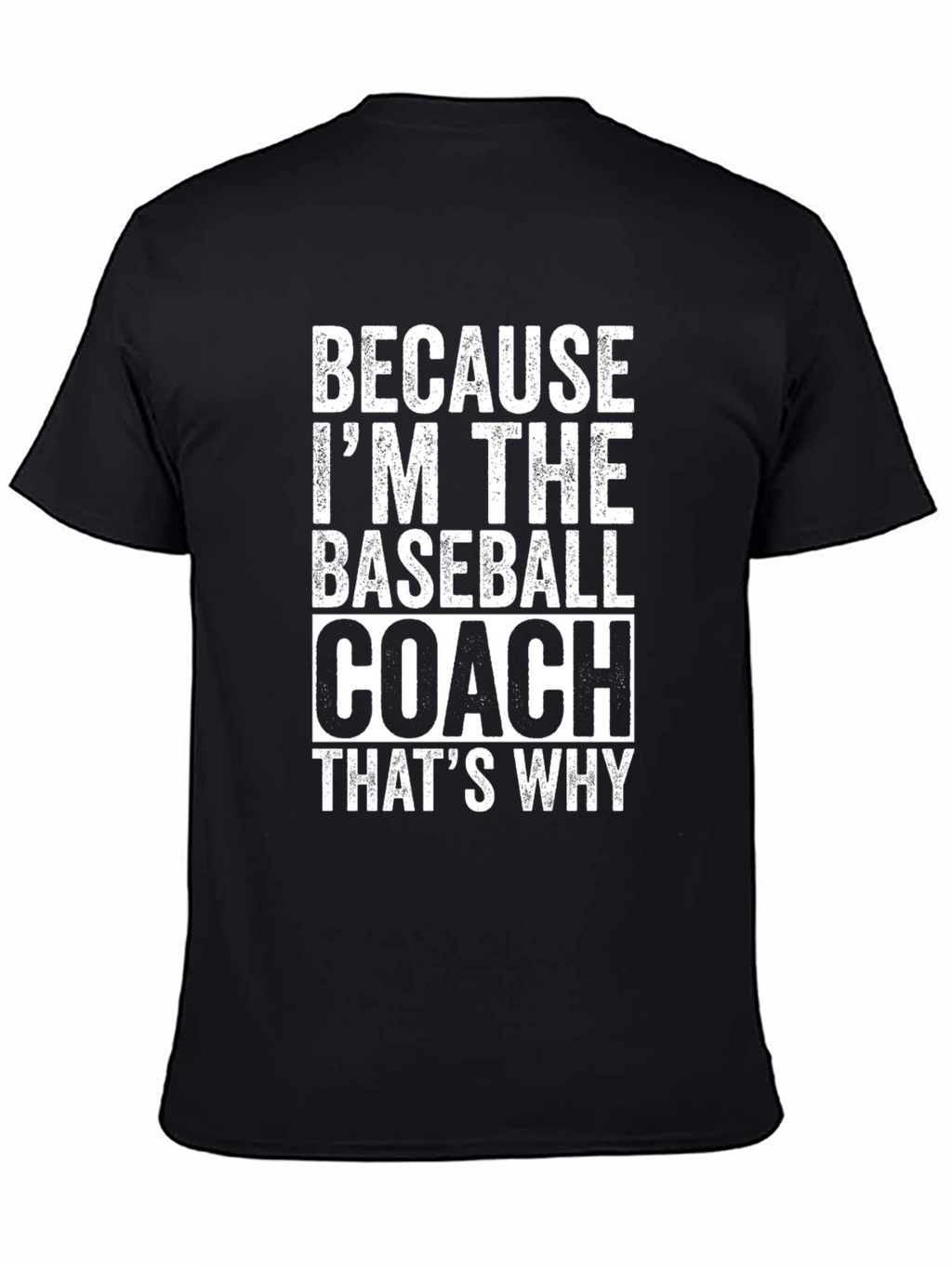 Because Im The Baseball Coach Funny T-Shirt