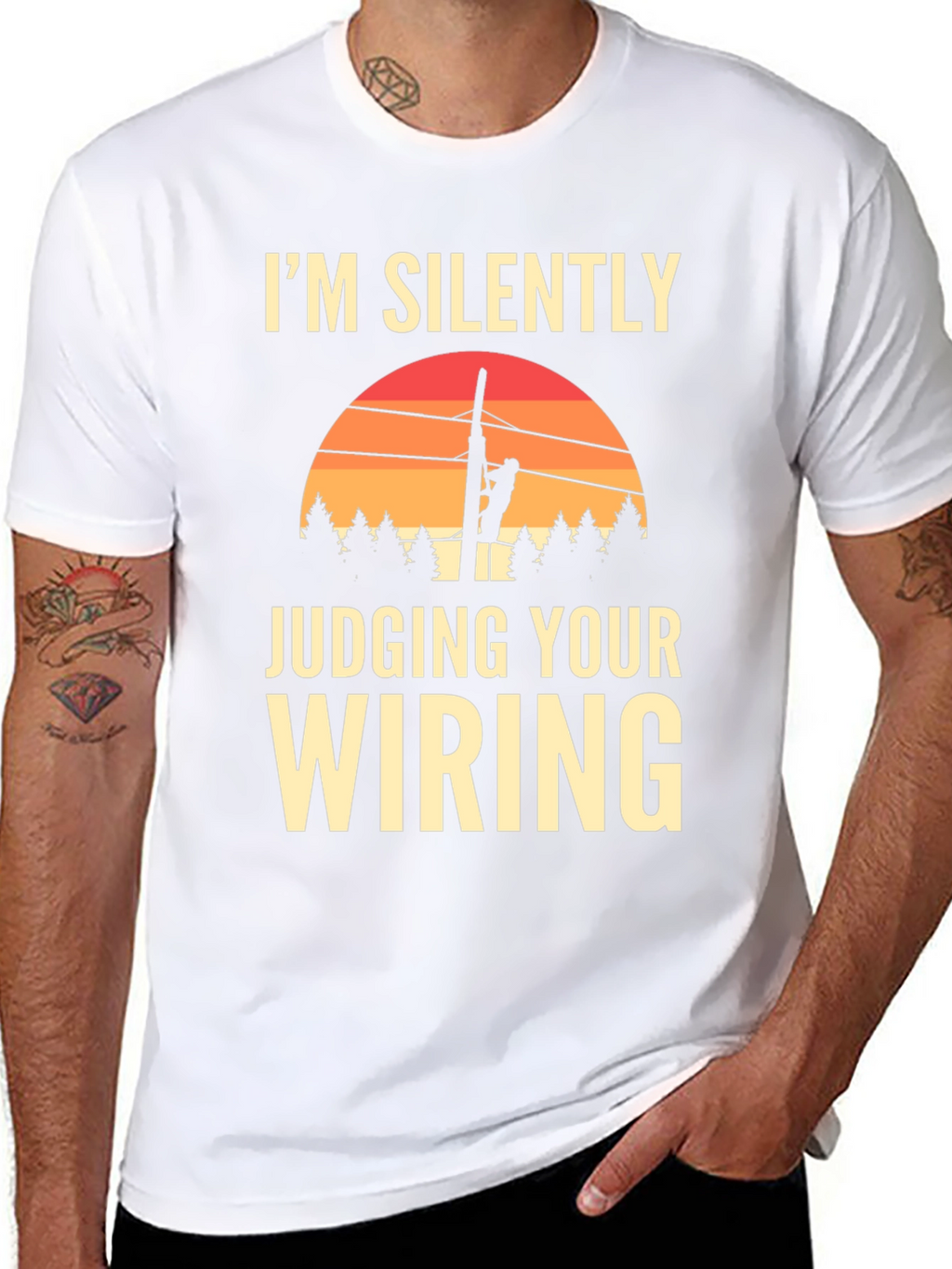 Im Silently Judging Your Wiring Graphic T-Shirt