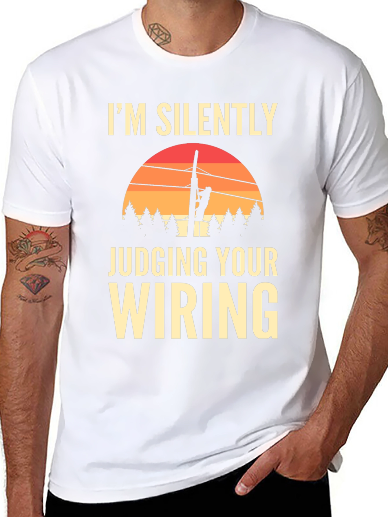 Im Silently Judging Your Wiring Graphic T-Shirt