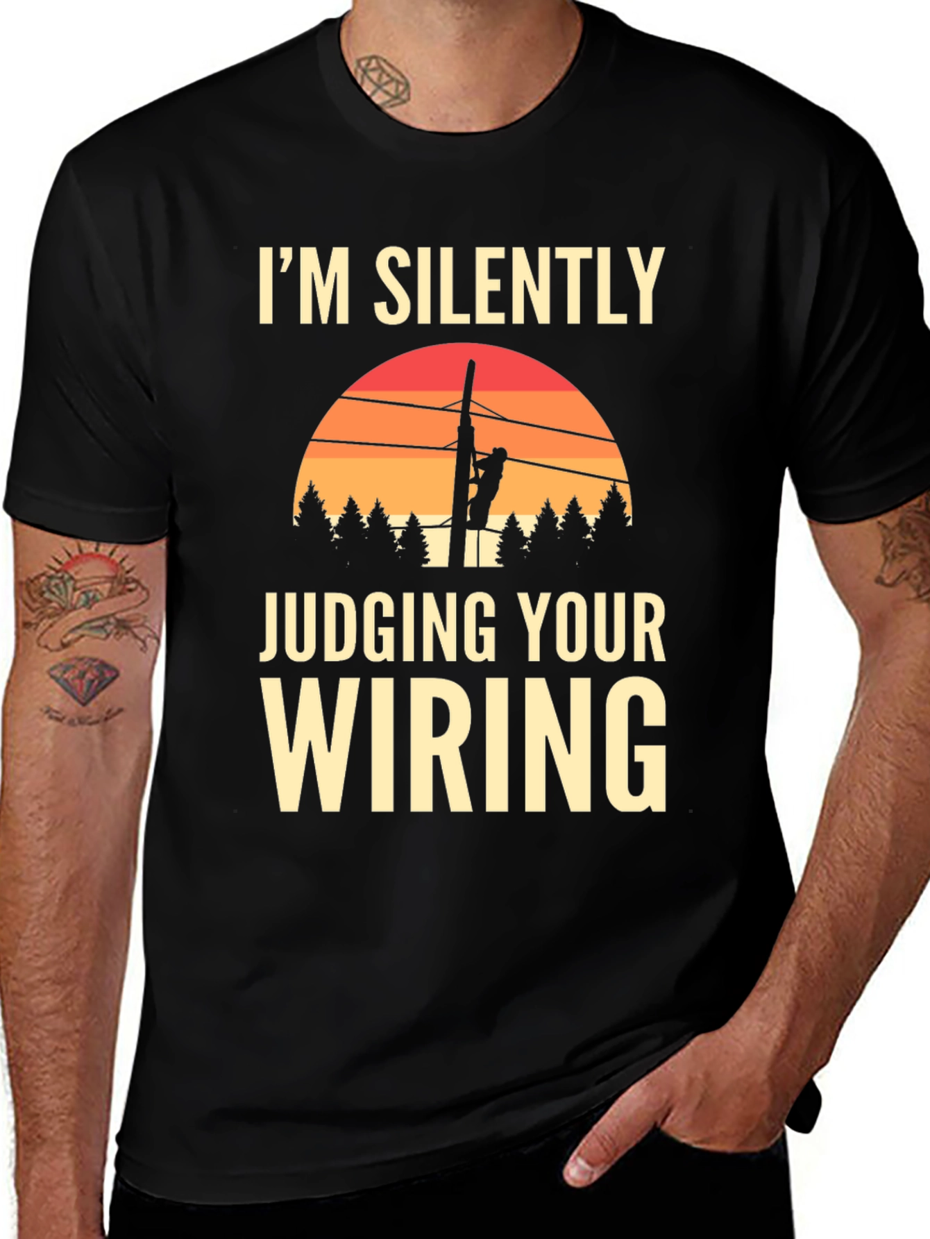 Im Silently Judging Your Wiring Graphic T-Shirt