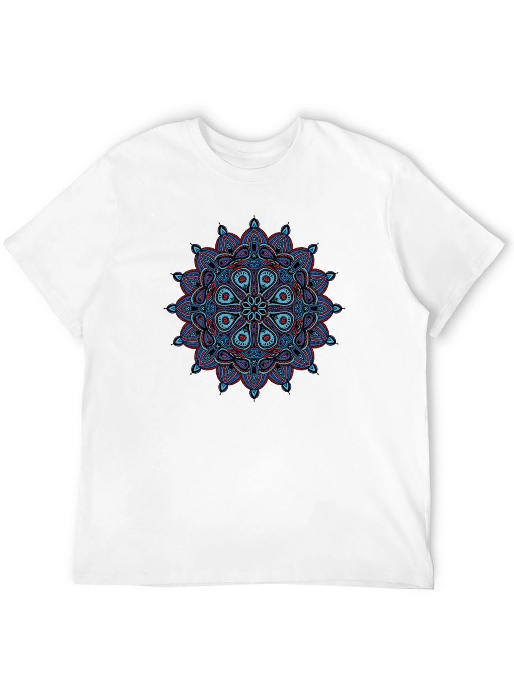 Mandala Graphic Tee - Black Cotton T-Shirt