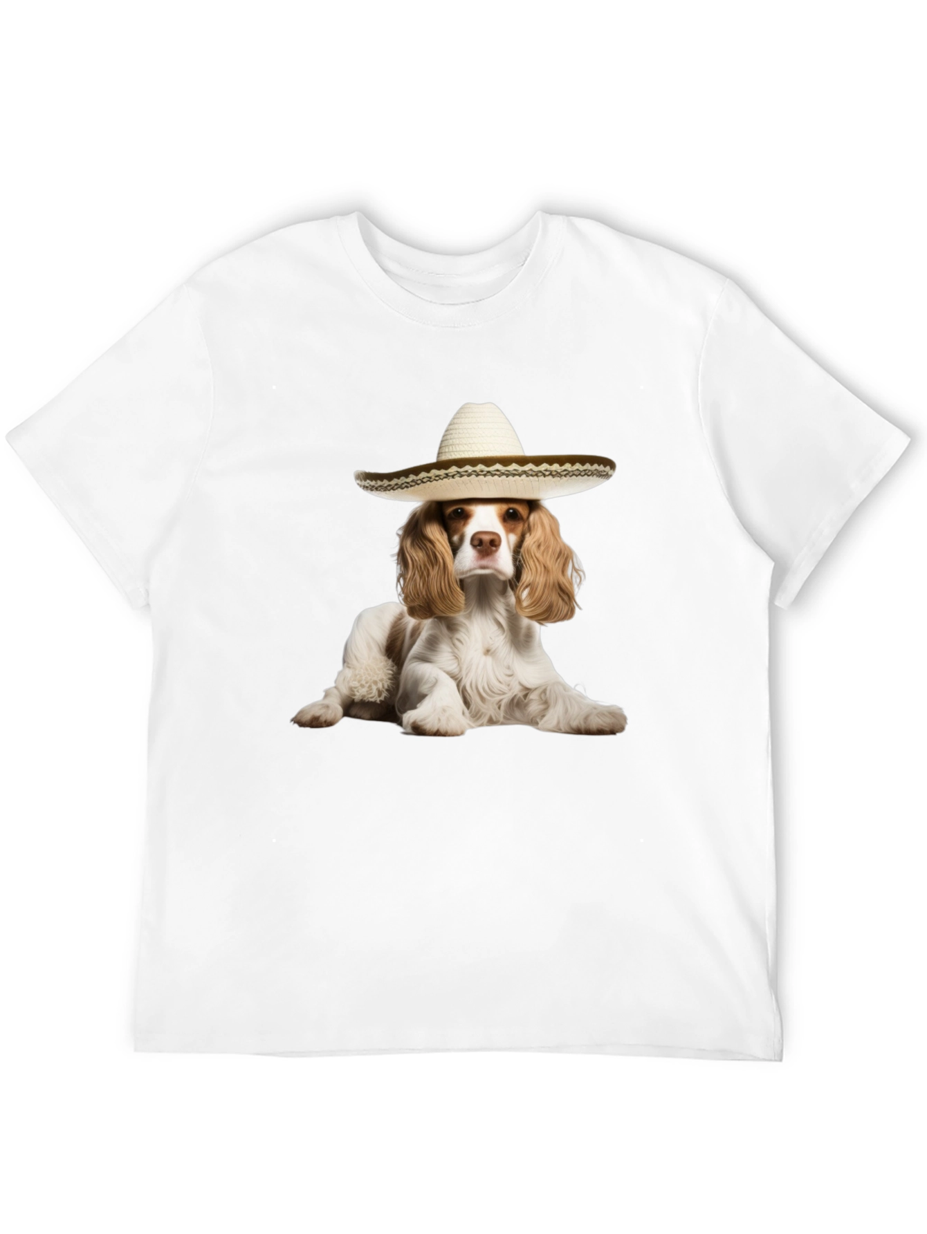 Dog Sombrero Graphic Tee - Funny Pet Lover T-Shirt