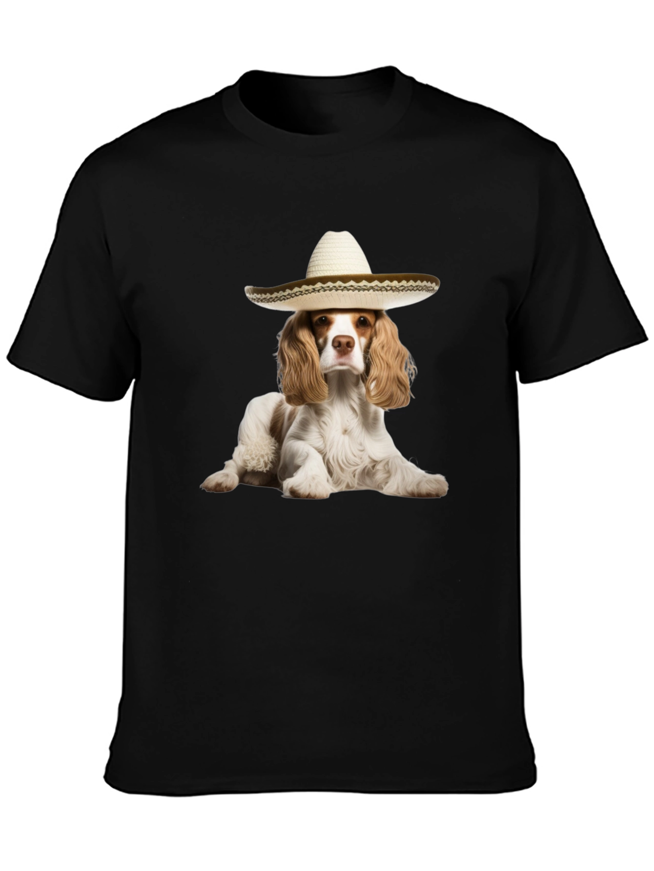 Dog Sombrero Graphic Tee - Funny Pet Lover T-Shirt