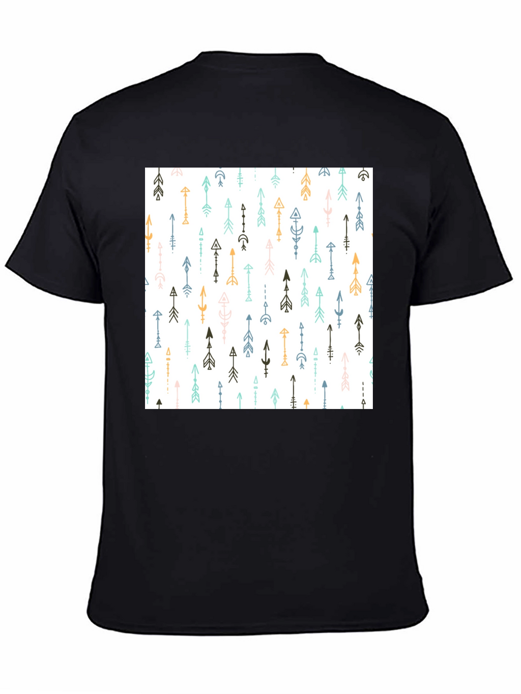 Tribal Arrow Print Black T-Shirt