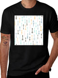 Tribal Arrow Print Black T-Shirt