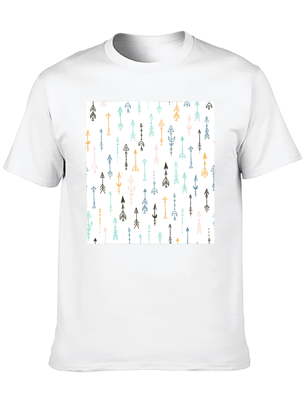 Tribal Arrow Print Black T-Shirt
