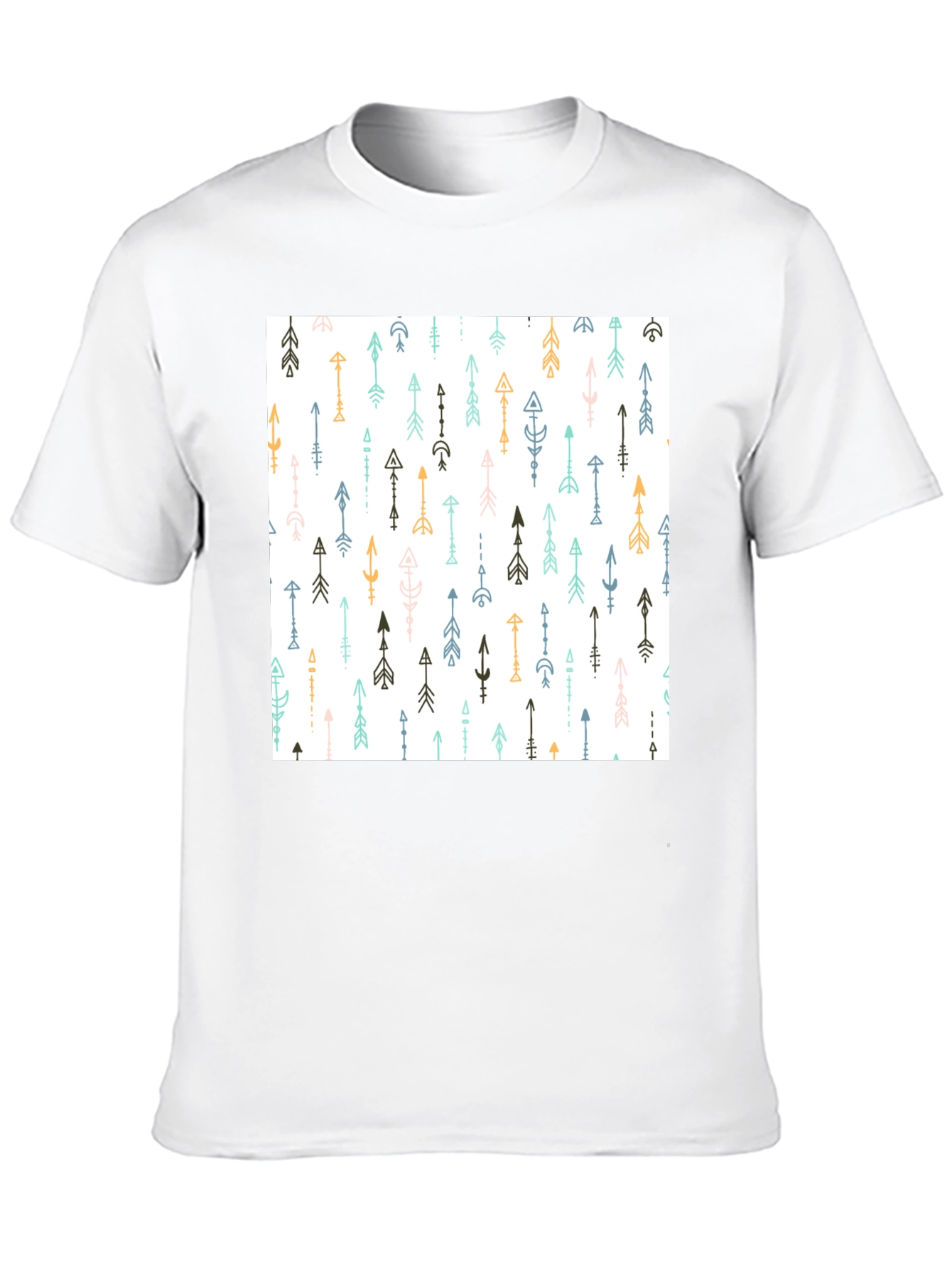 Tribal Arrow Print Black T-Shirt