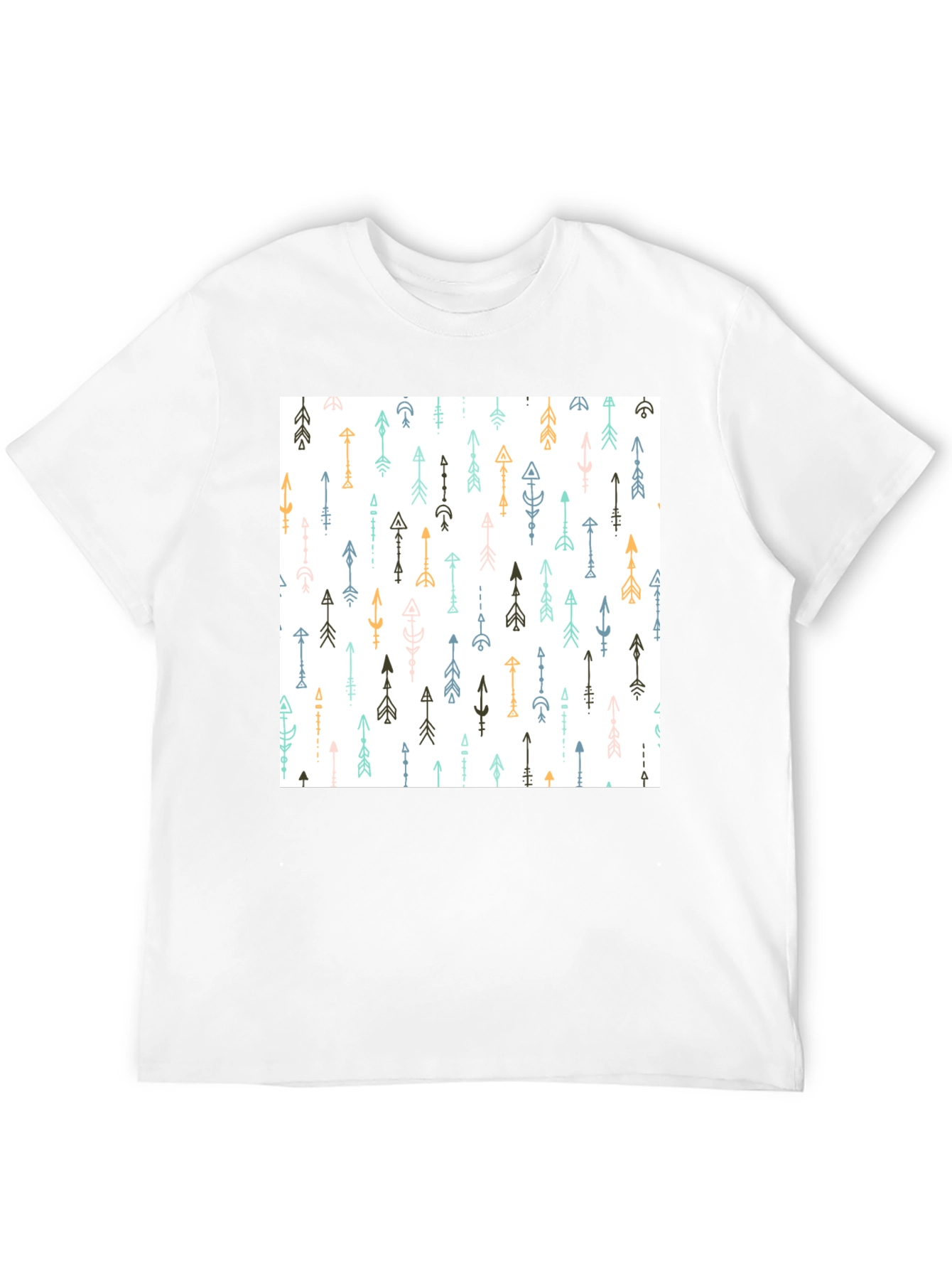 Tribal Arrow Print Black T-Shirt