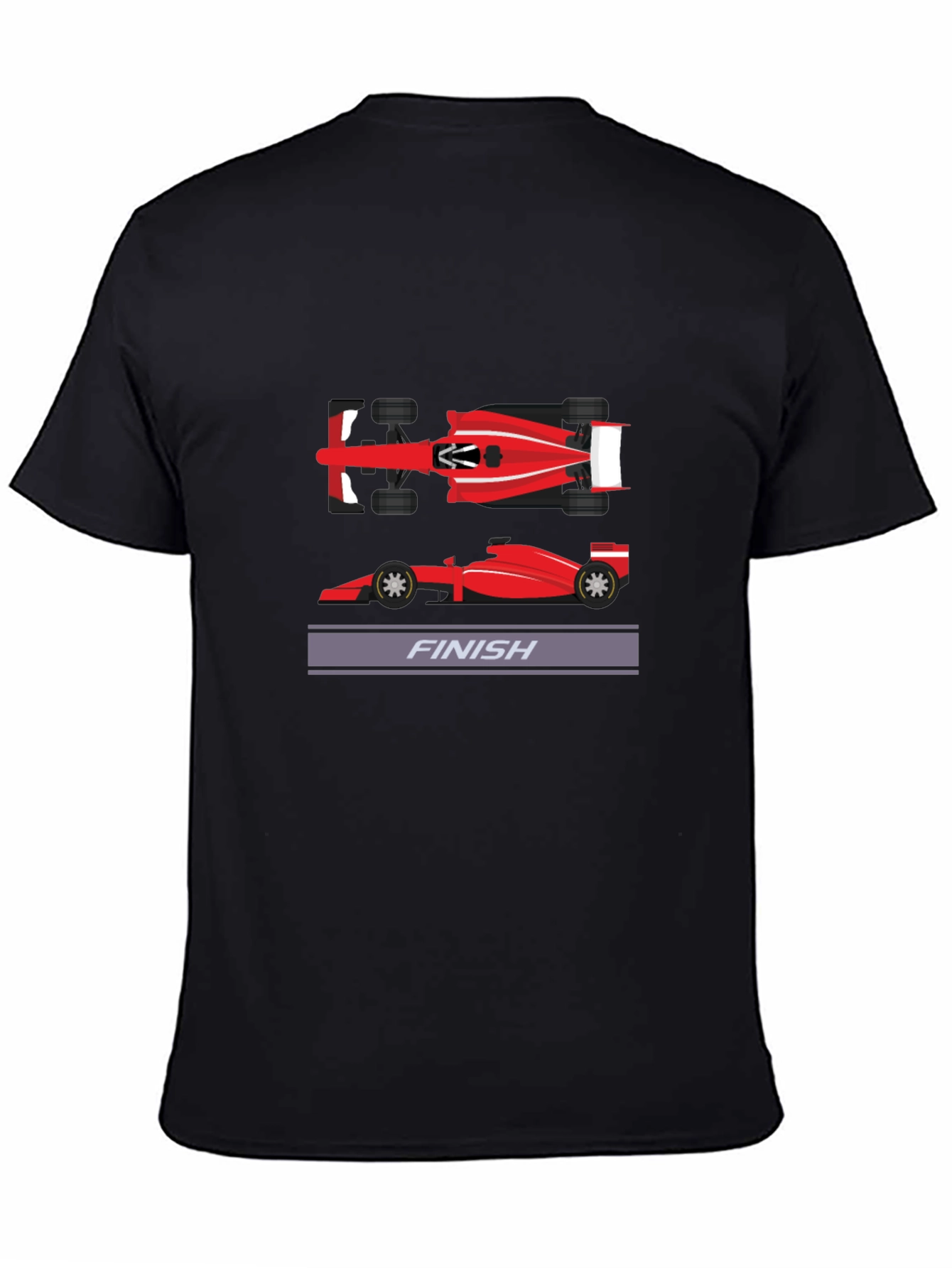 Formula Racing Finish Line Graphic Tee - Black