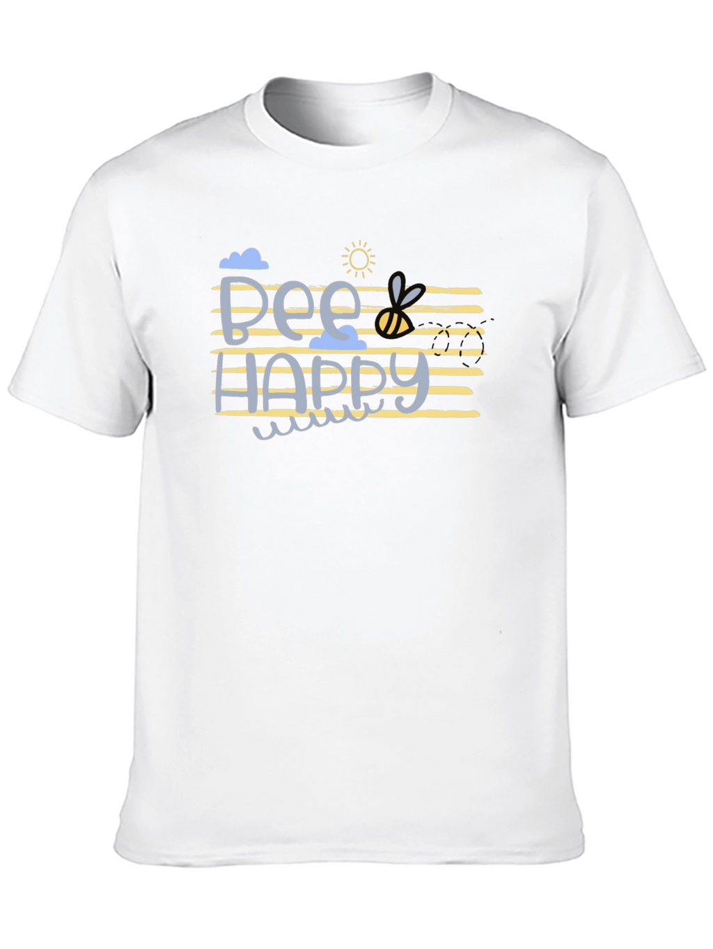 Bee Happy Graphic T-Shirt - Black