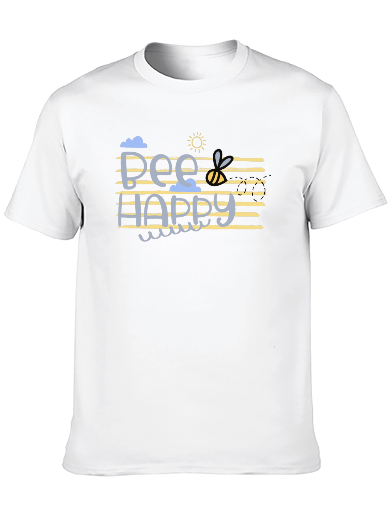 Bee Happy Graphic T-Shirt - Black