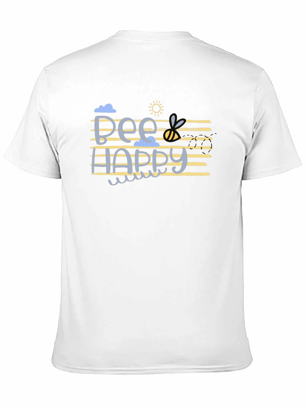 Bee Happy Graphic T-Shirt - Black