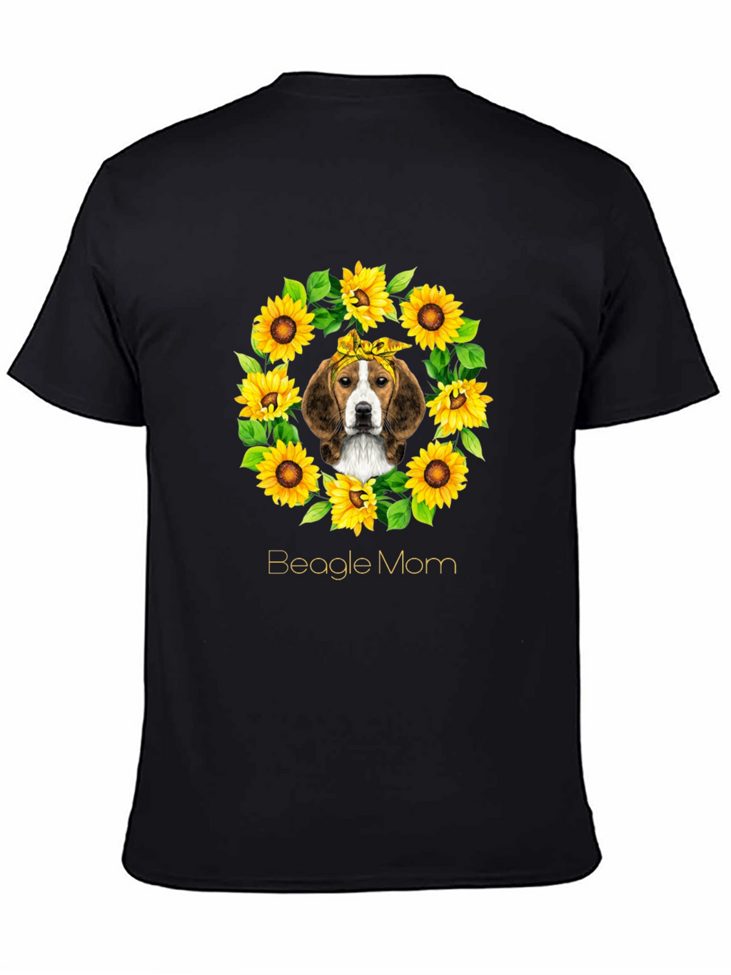Beagle Mom Sunflower T-Shirt - Unisex