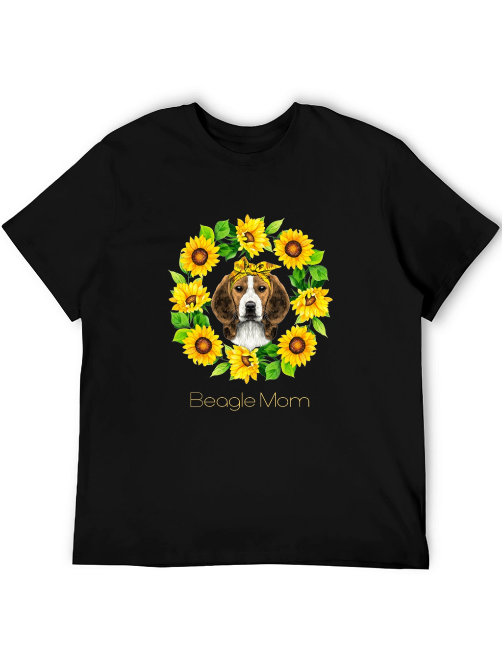 Beagle Mom Sunflower T-Shirt - Unisex