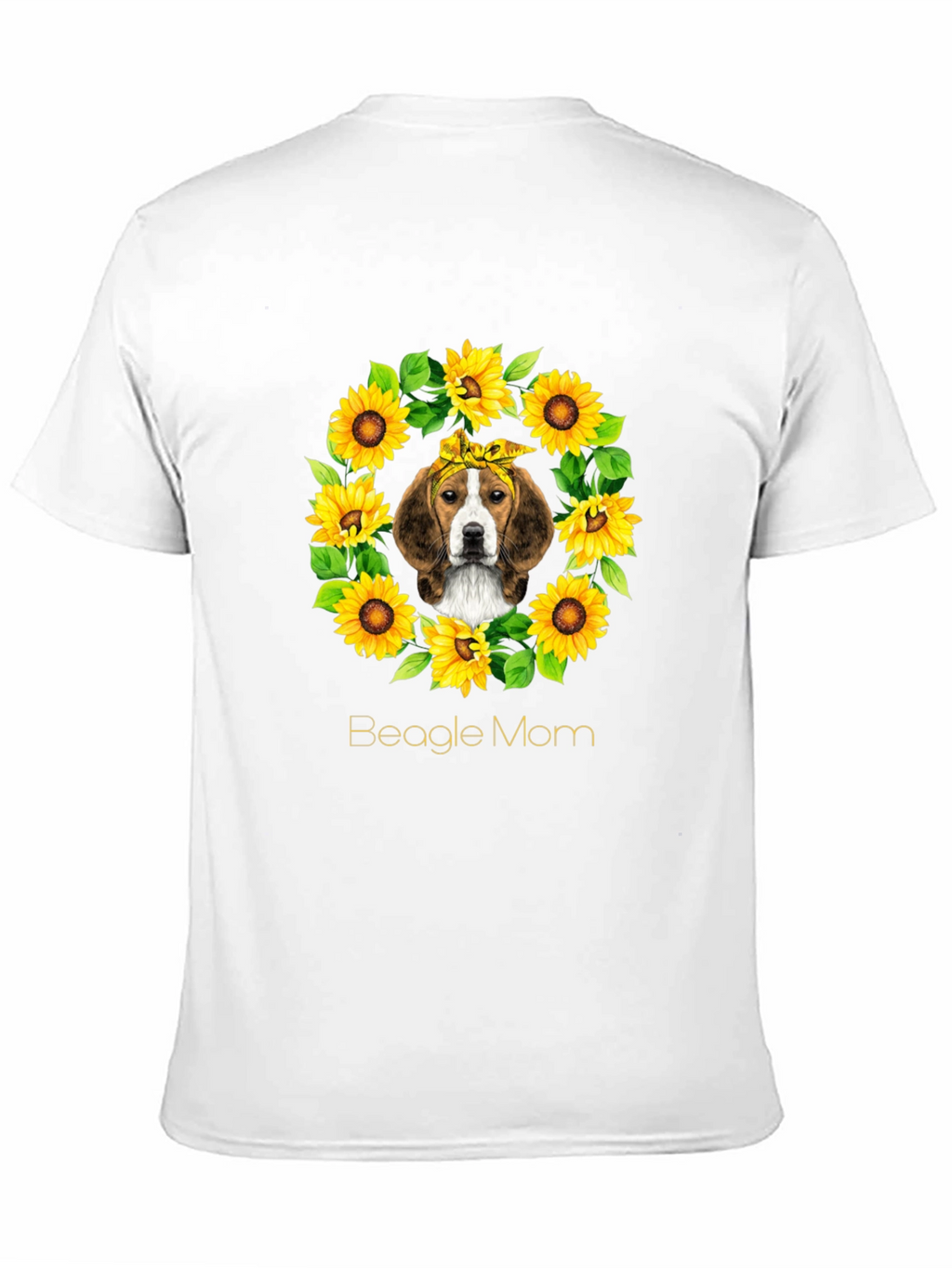 Beagle Mom Sunflower T-Shirt - Unisex