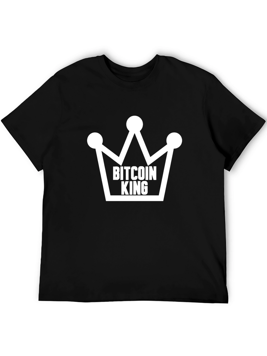 Bitcoin King T-Shirt - Crypto Crown Design