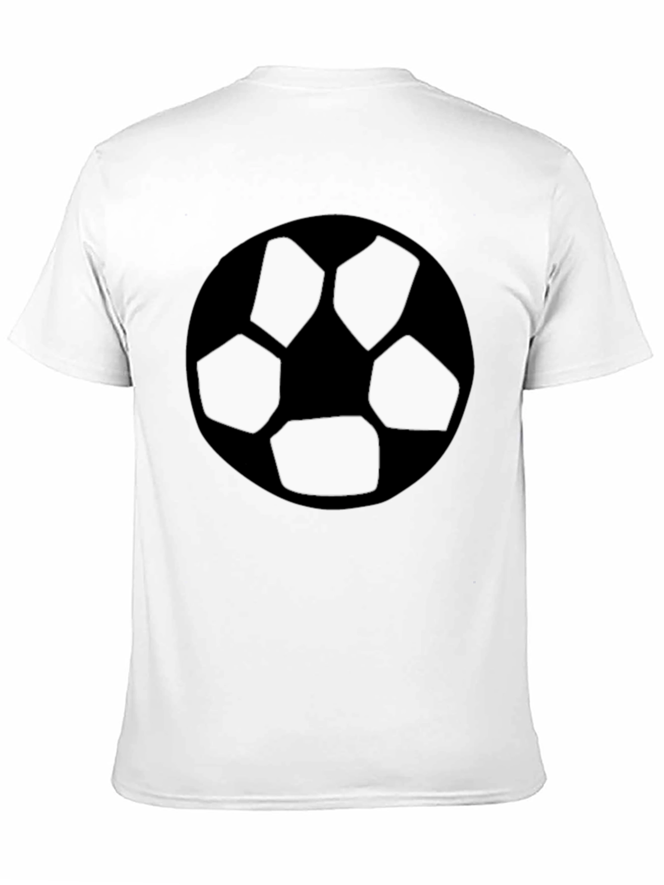 Black T-Shirt with Soccer Ball Graphic