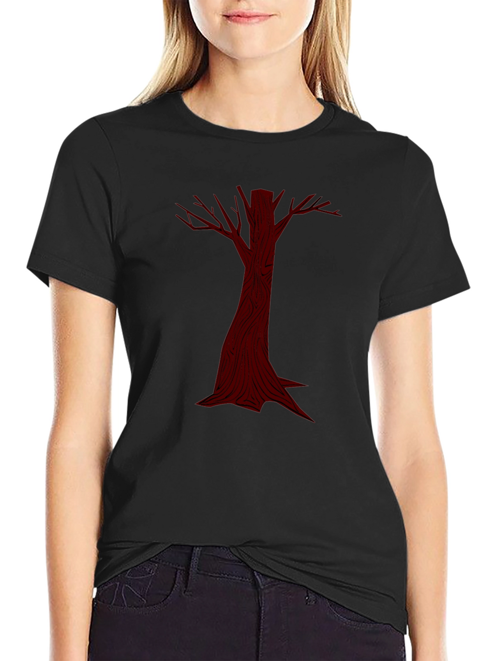 Dark Tree Graphic Tee - Unique Mens T-Shirt