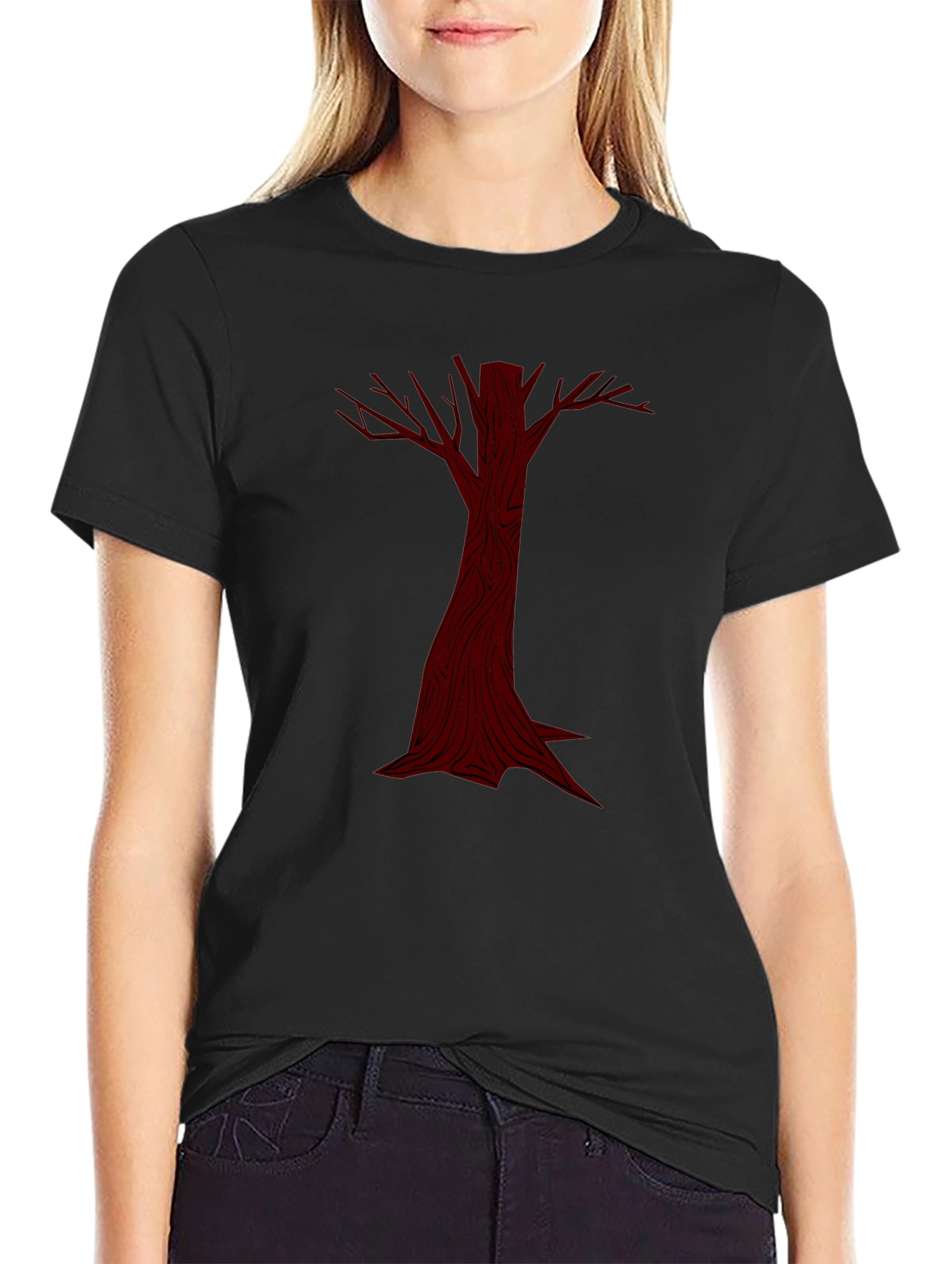 Dark Tree Graphic Tee - Unique Mens T-Shirt