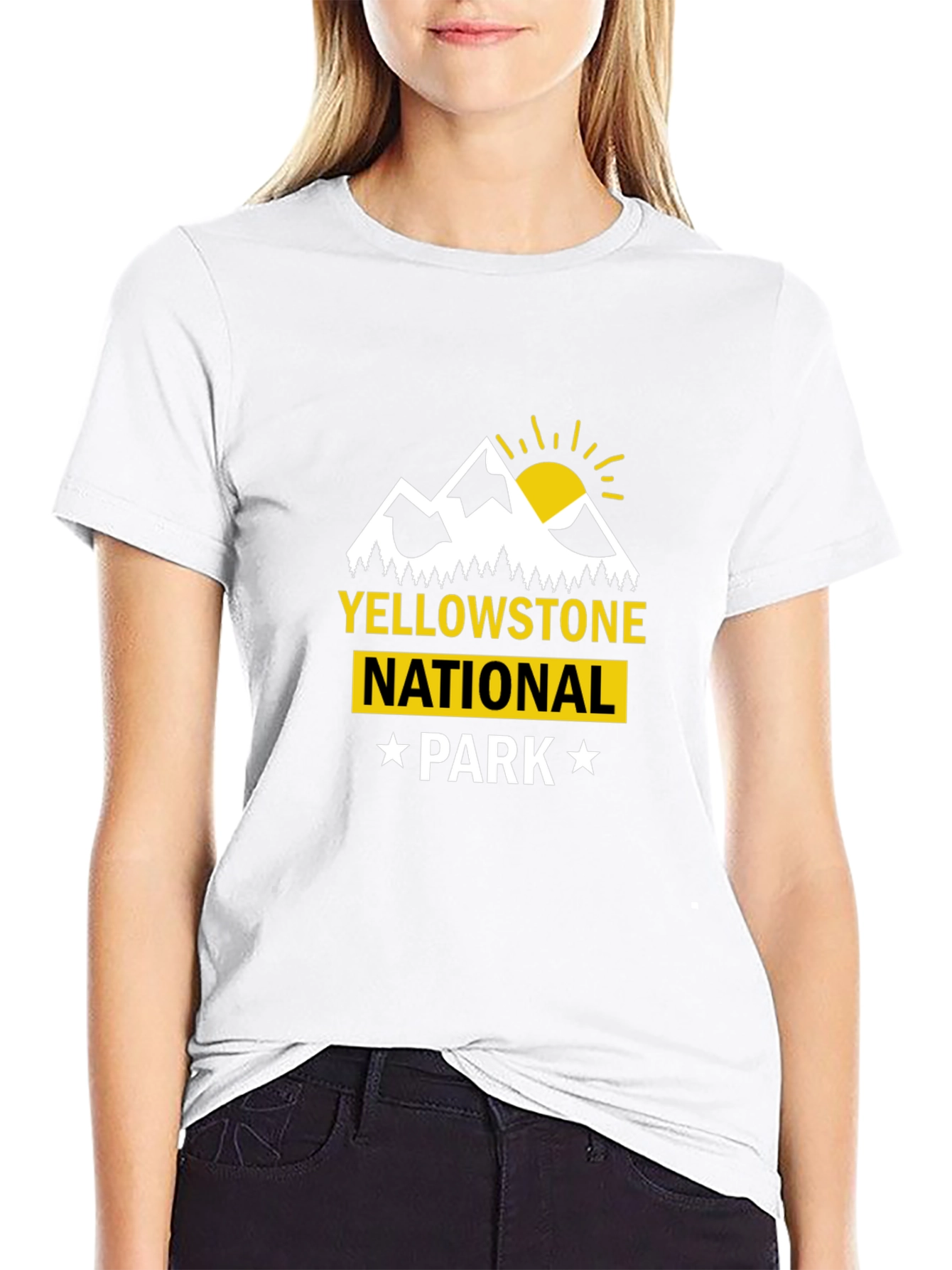 Yellowstone National Park Graphic Tee - Black