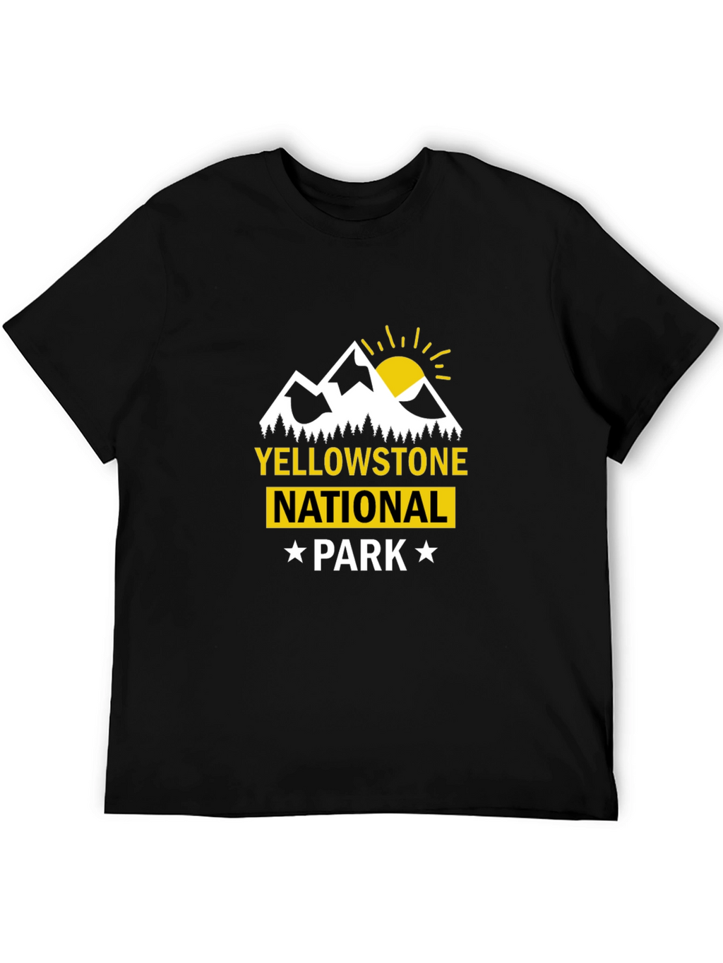 Yellowstone National Park Graphic Tee - Black