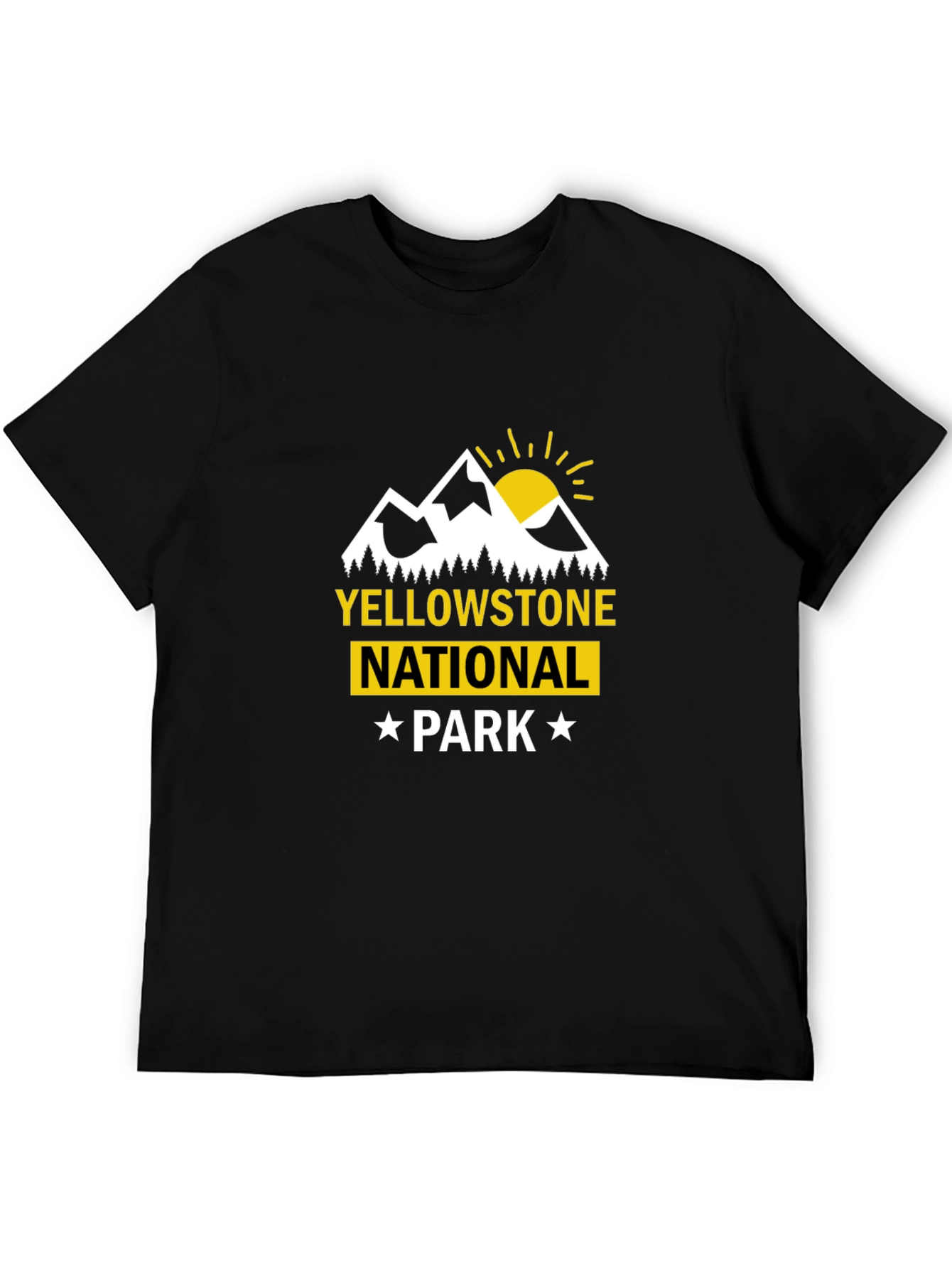 Yellowstone National Park Graphic Tee - Black