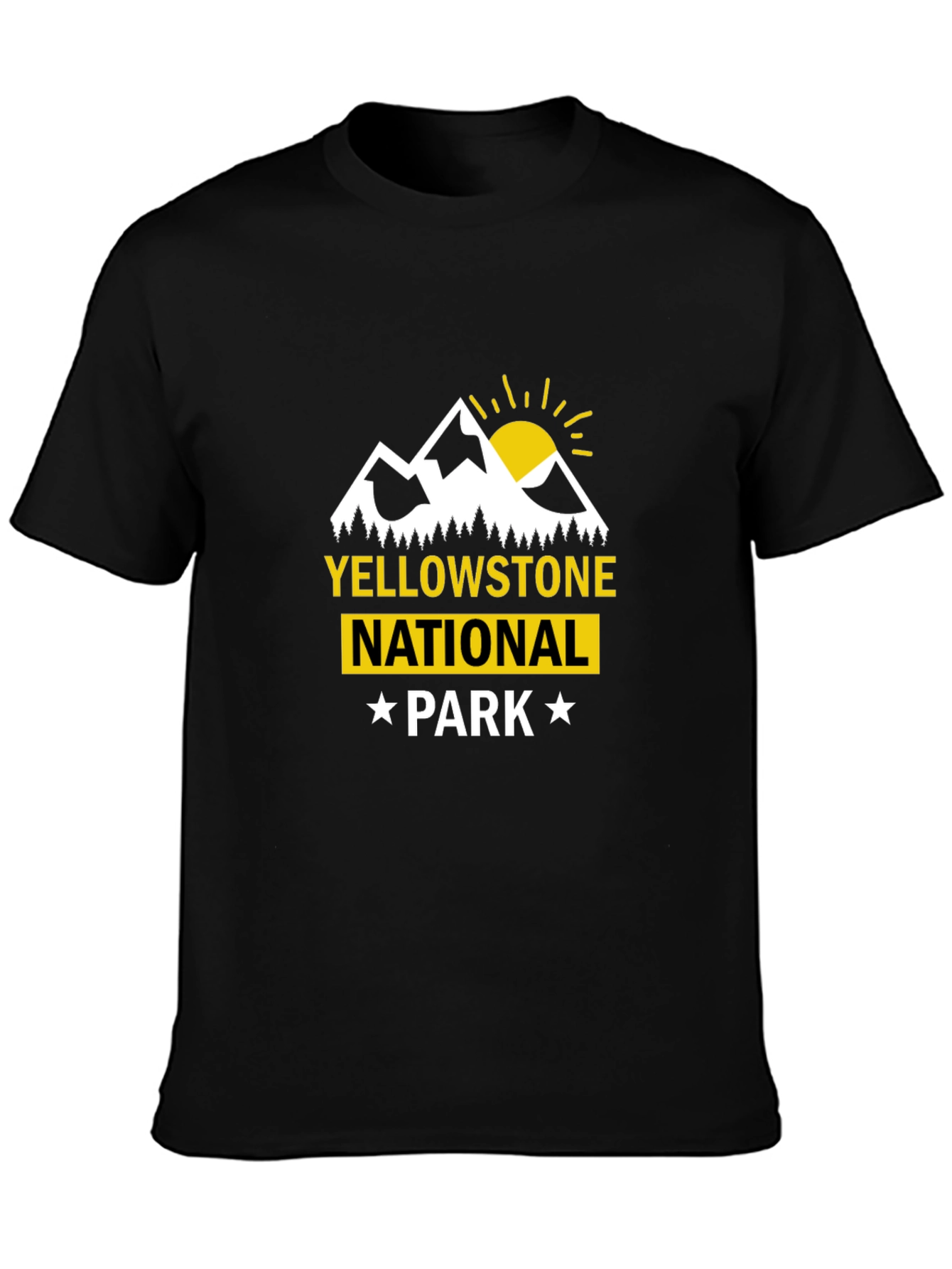 Yellowstone National Park Graphic Tee - Black