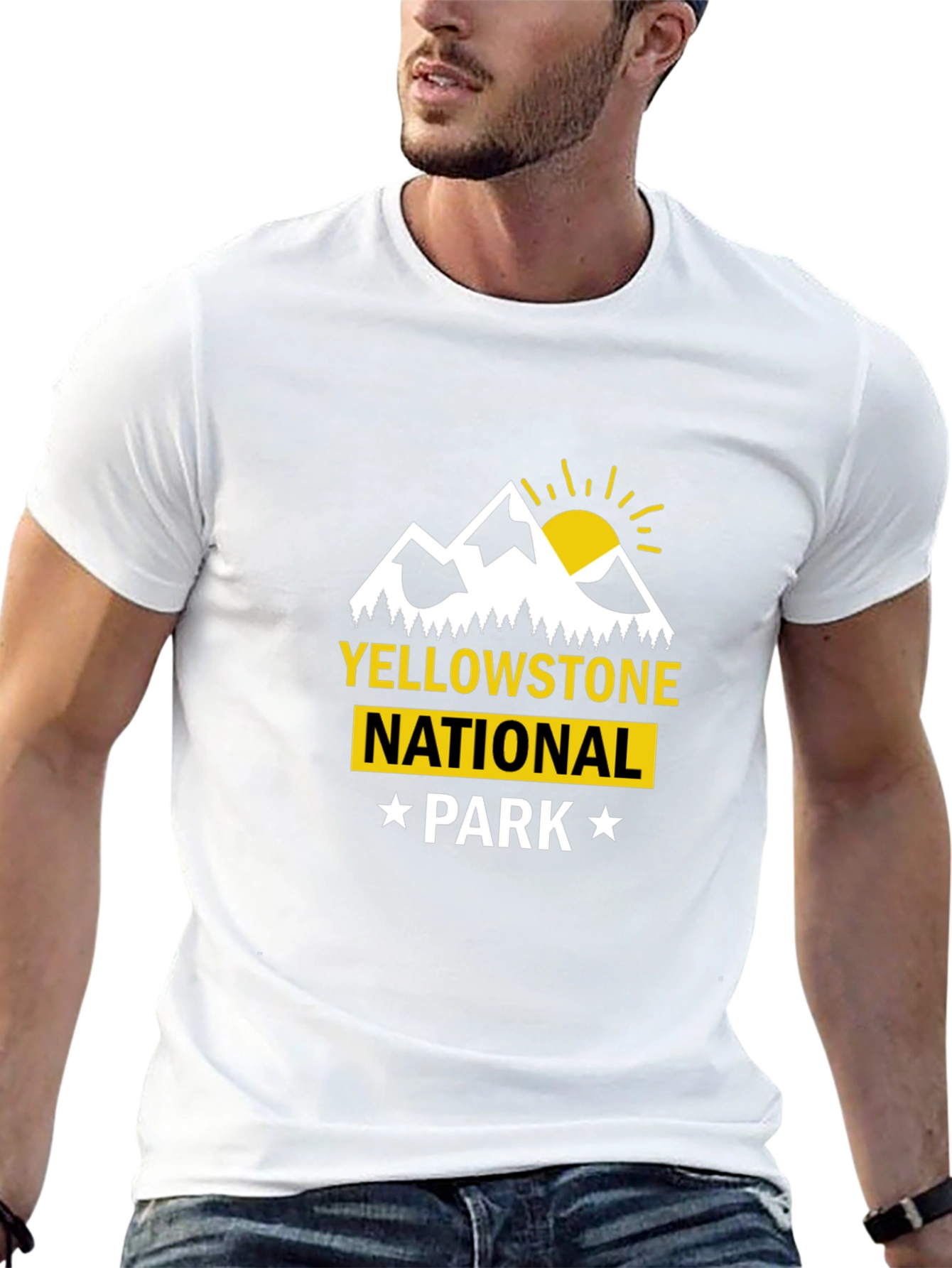 Yellowstone National Park Graphic Tee - Black
