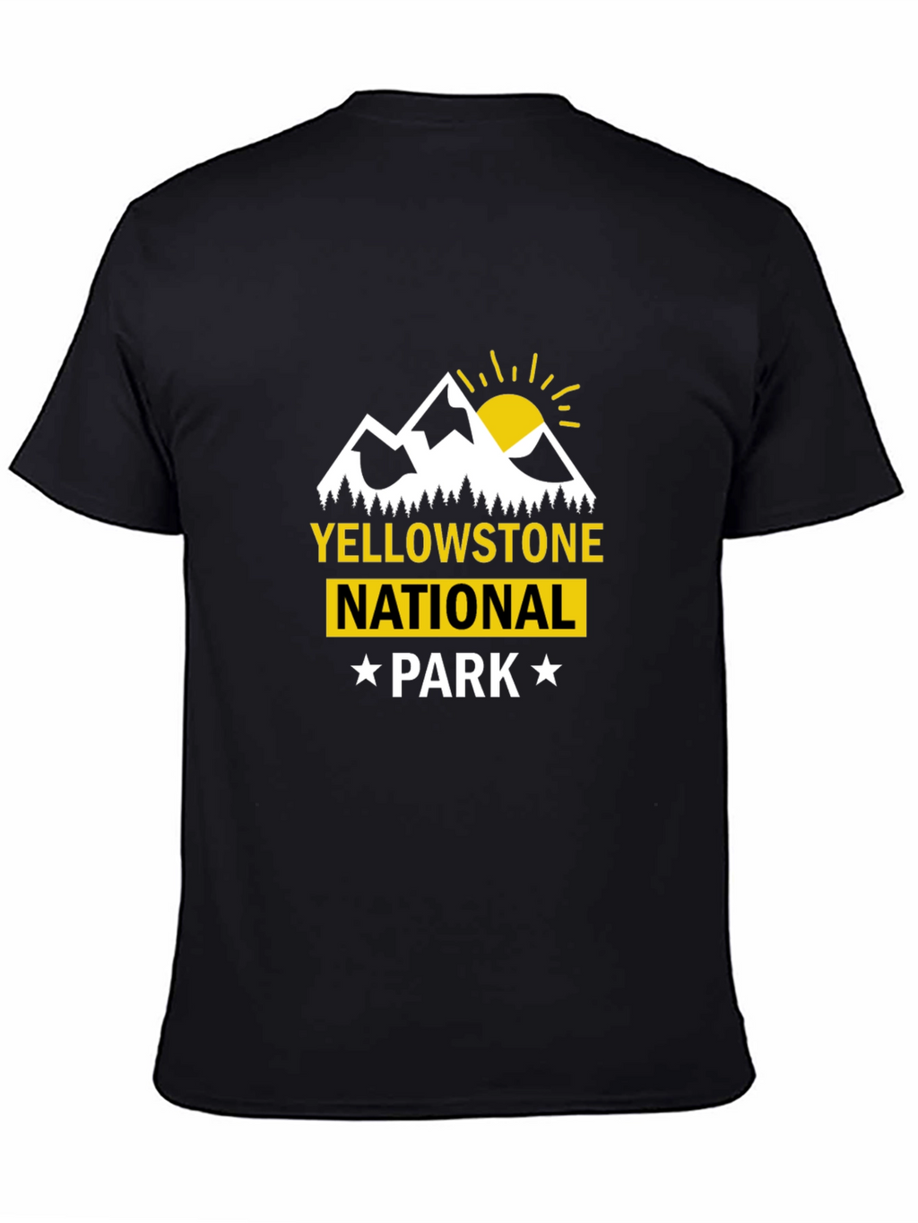 Yellowstone National Park Graphic Tee - Black