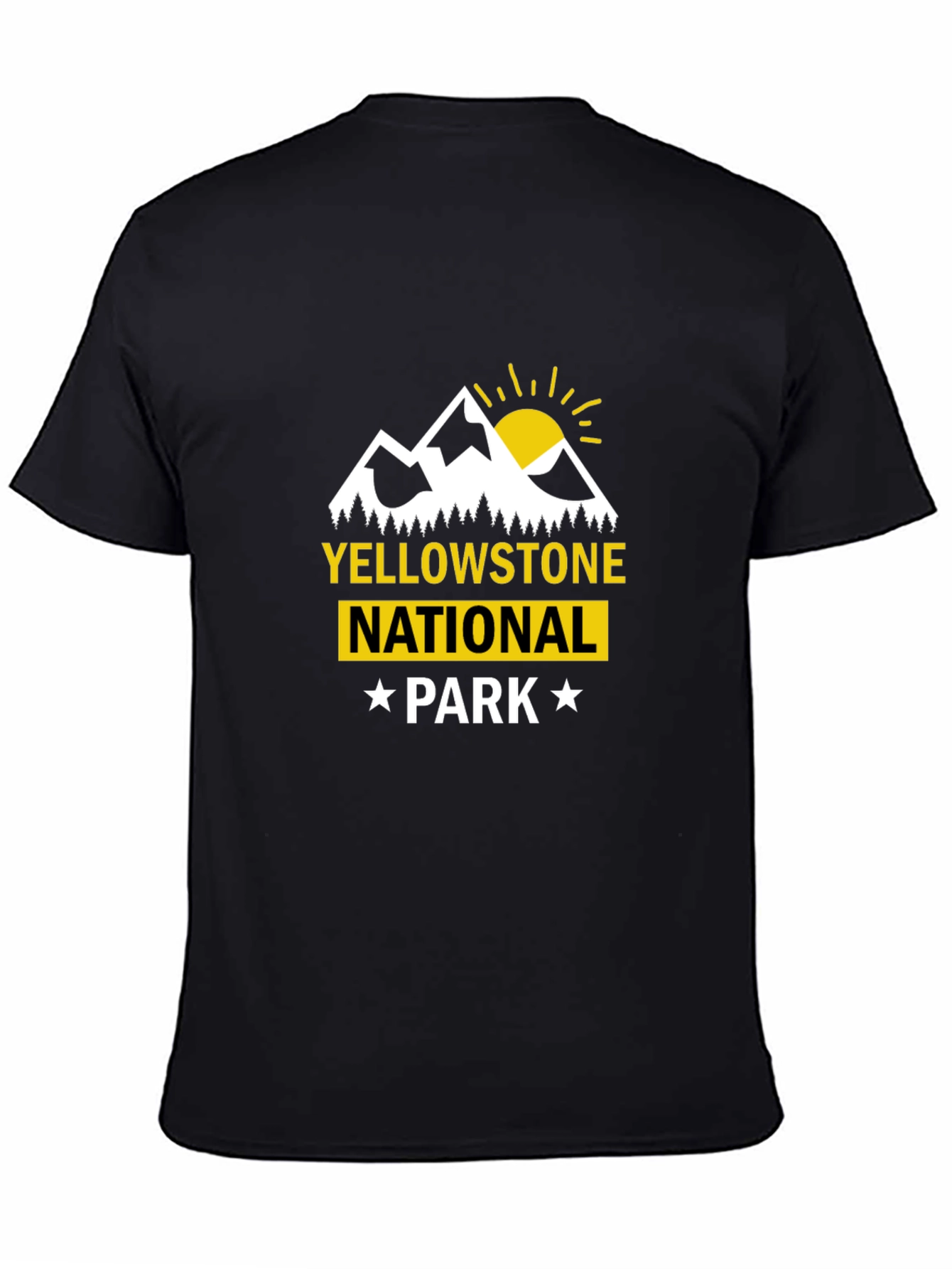 Yellowstone National Park Graphic Tee - Black