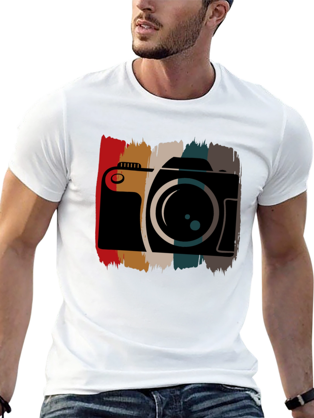 Retro Camera Graphic Tee - Photographer Style