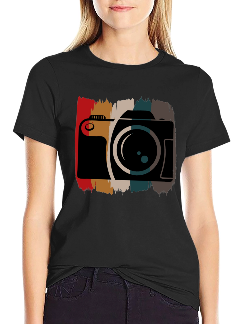 Retro Camera Graphic Tee - Photographer Style