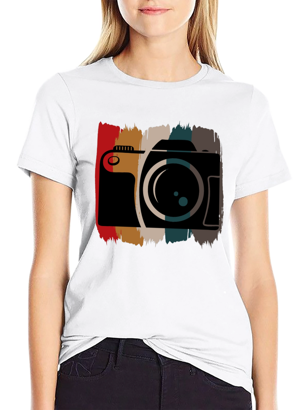 Retro Camera Graphic Tee - Photographer Style