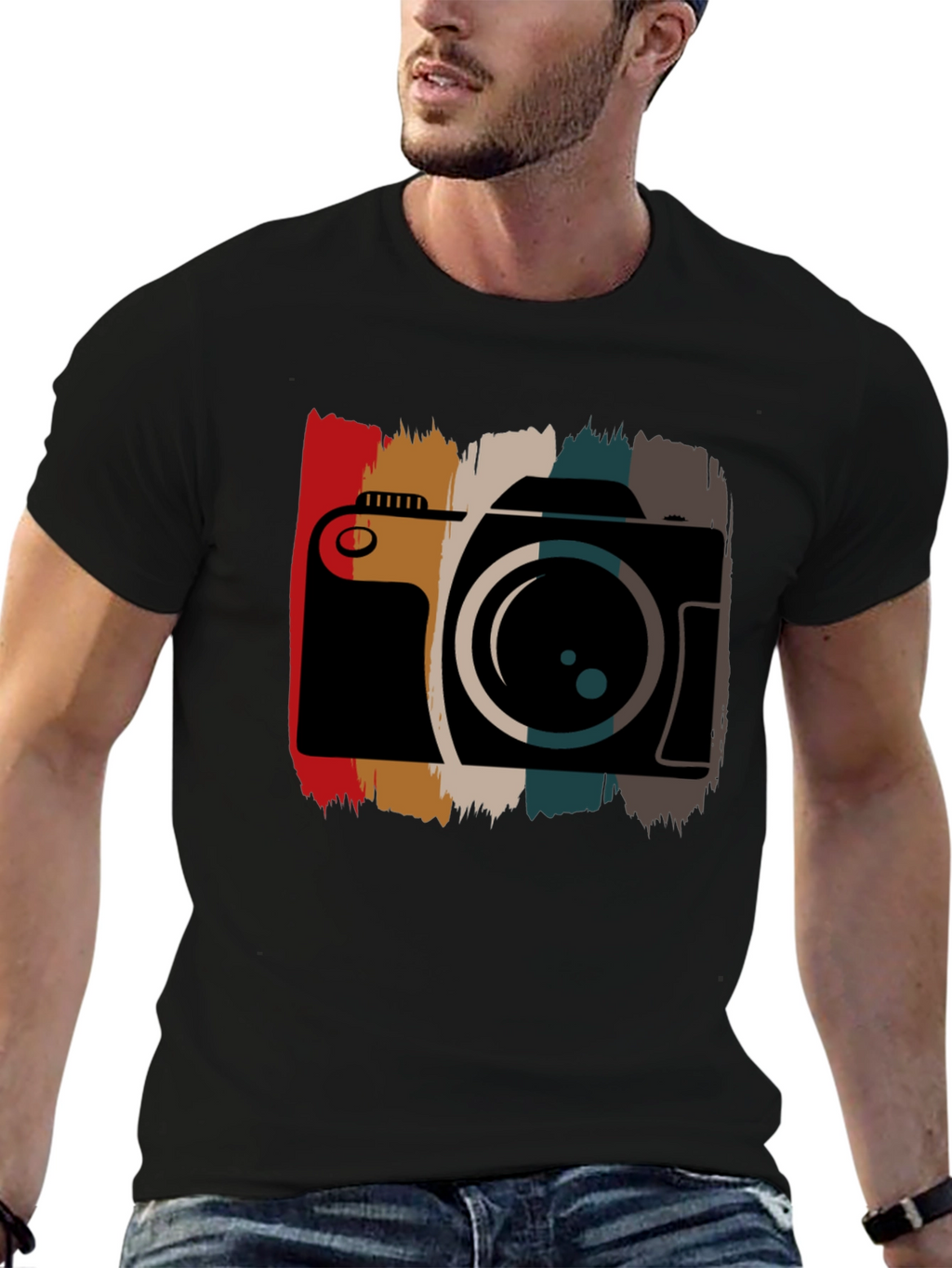 Retro Camera Graphic Tee - Photographer Style